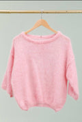 Mohair-Pullover - Rosa - One Size