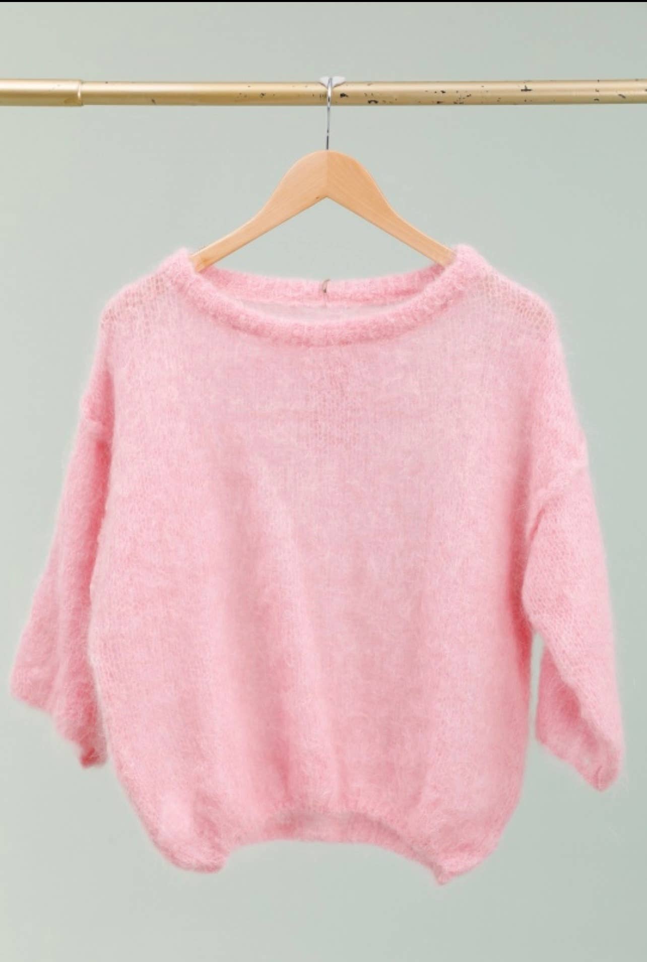 Mohair-Pullover - Rosa - One Size
