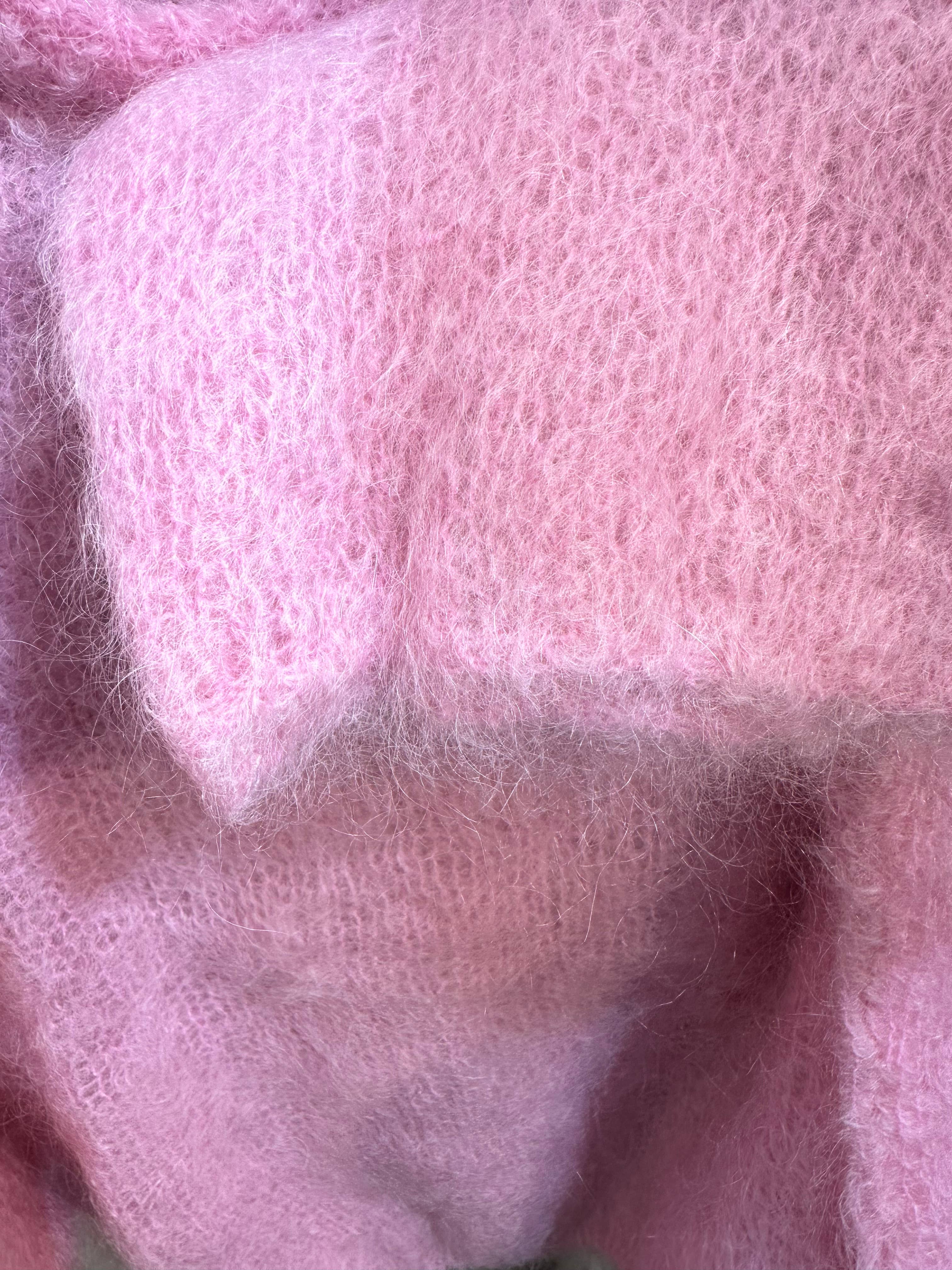 Mohair-Pullover - Rosa - One Size