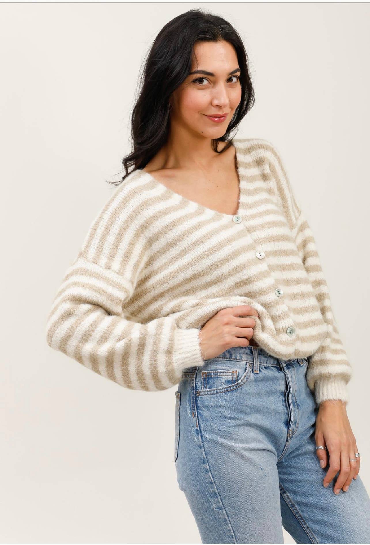 Isemarkt Cardigan Creme / beige