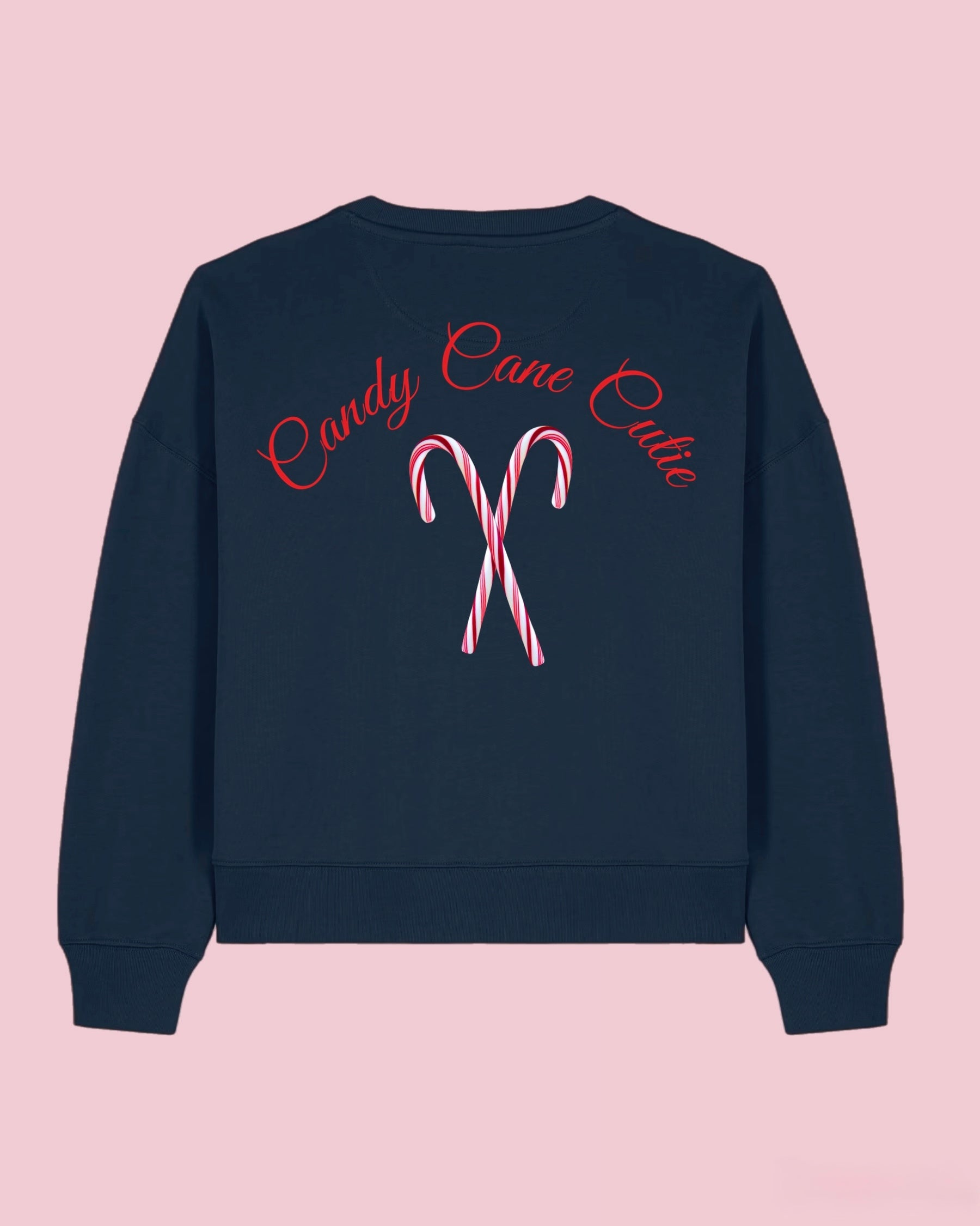 Sweatshirt Candy Cane Cutie- navy