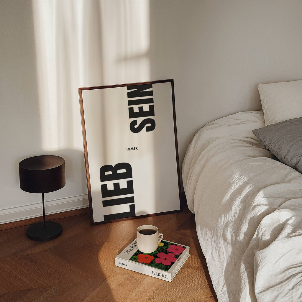 Print LIEB SEIN - 50x70 cm